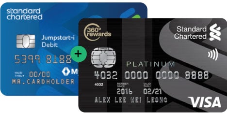 Standard Chartered Visa Platinum and  JumpStart Savings Account-i