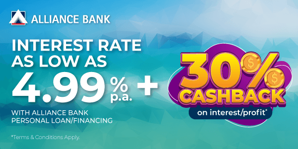 Pinjaman Peribadi Alliance CashFirst Flash Deal