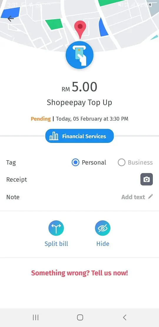 ShopeePay credit card topup