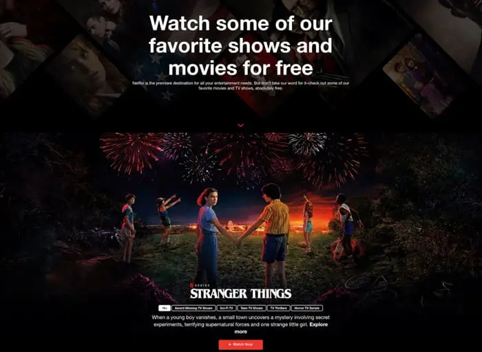 netflix free