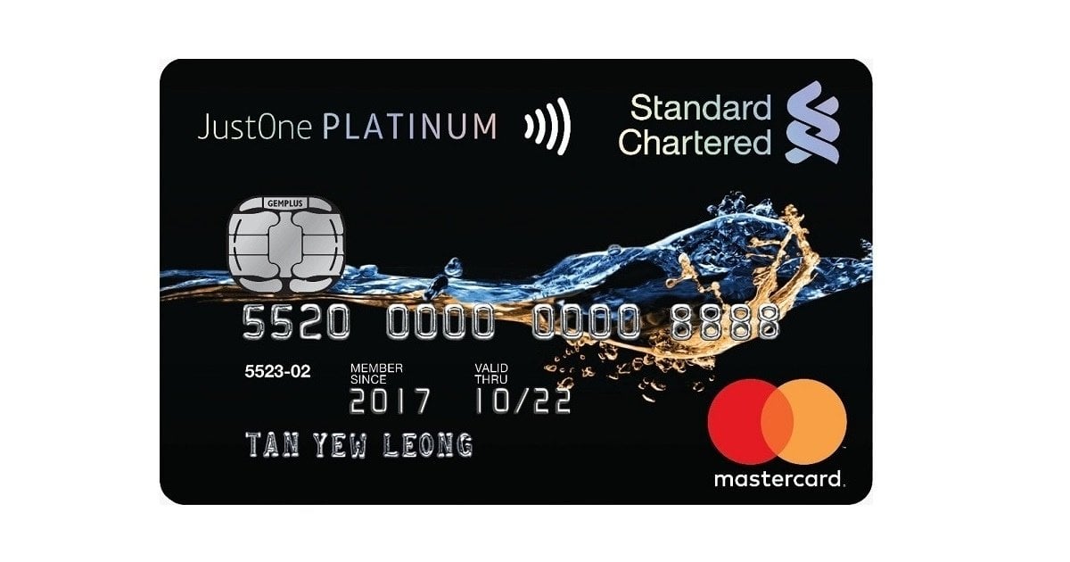 Mastercard justone platinum standard chartered Standard Chartered