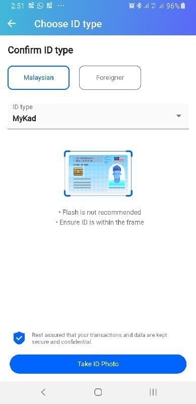 e-tunai rakyat tng ewallet kyc