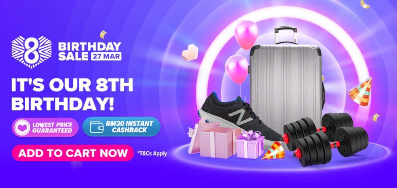 Skip The Crowds & Save Even More At Lazada’s 8th Birthday Sale