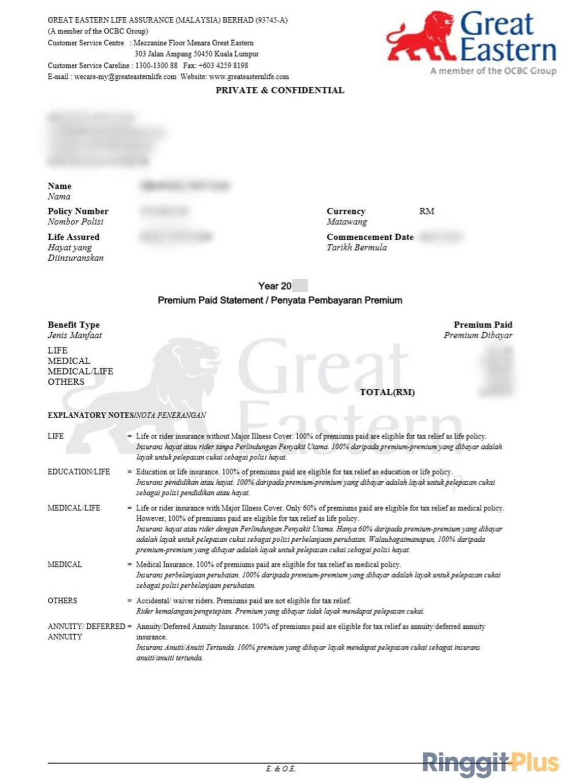 How To Claim Tax Reliefs For Your Insurance Premiums