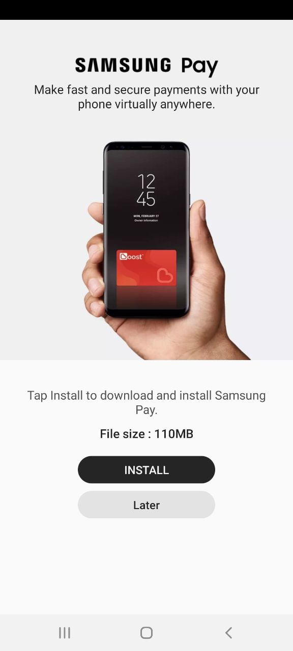 samsung pay boost