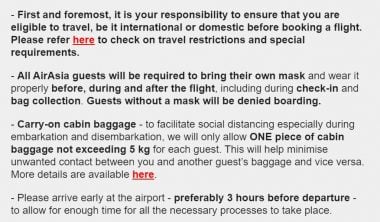 air asia cabin baggage restrictions