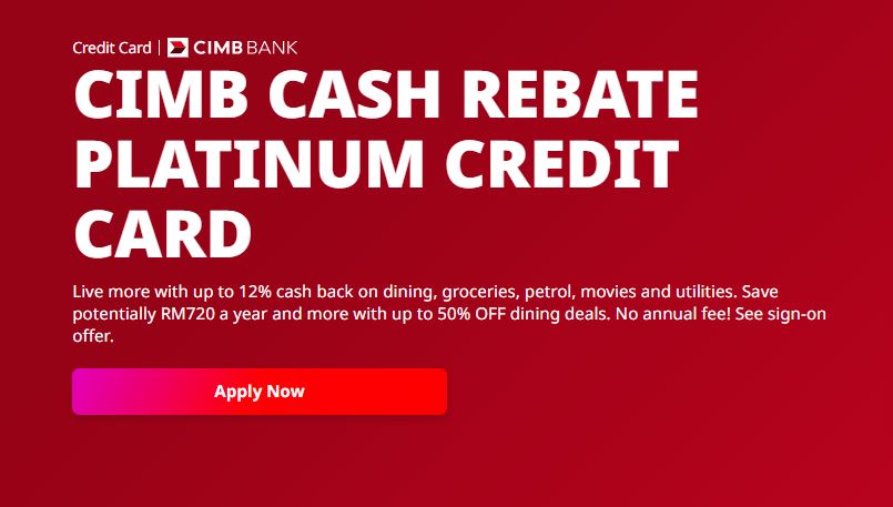 CIMB Extends 12 Weekend Dining Cashback Campaign For Its Cash Rebate 