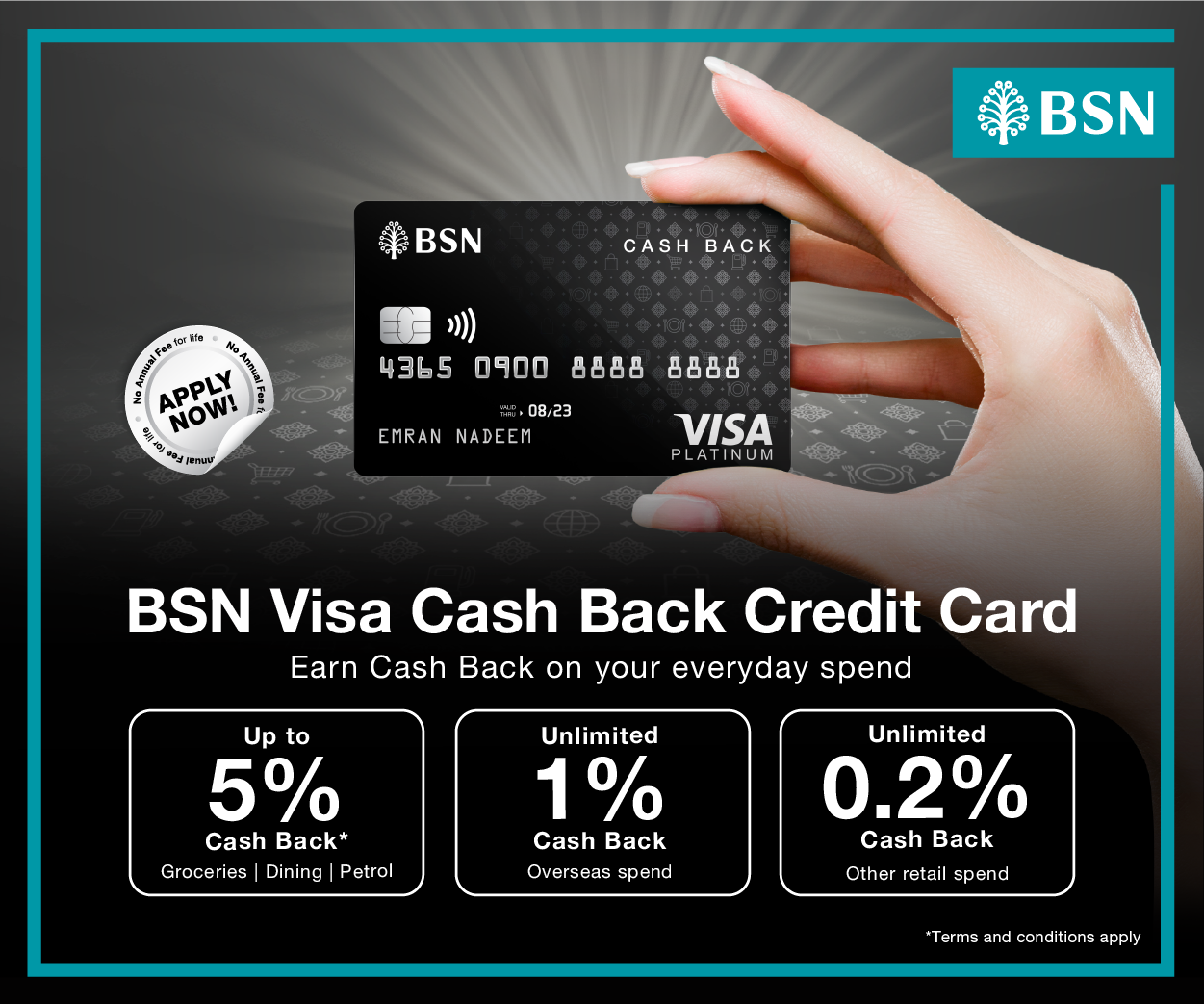 Get Up To 5% Cashback Benefits On Contactless Transactions With BSN