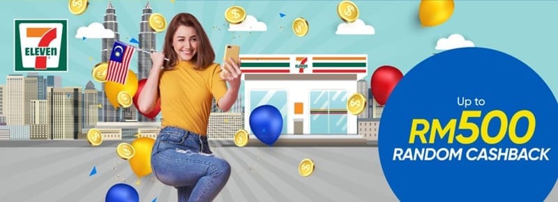 TNG eWallet, 7Eleven Campaign Offers Random Cashback Of Up To RM500