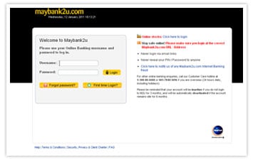 Classic login maybank Maybank2U 2.0