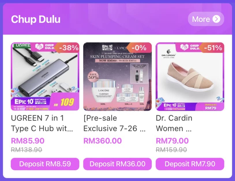 Lazada's Chup Dulu
