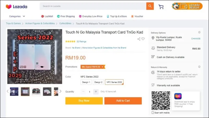 Enhanced TNG Card With NFC Capabilities Spotted For Sale Online Ahead ...