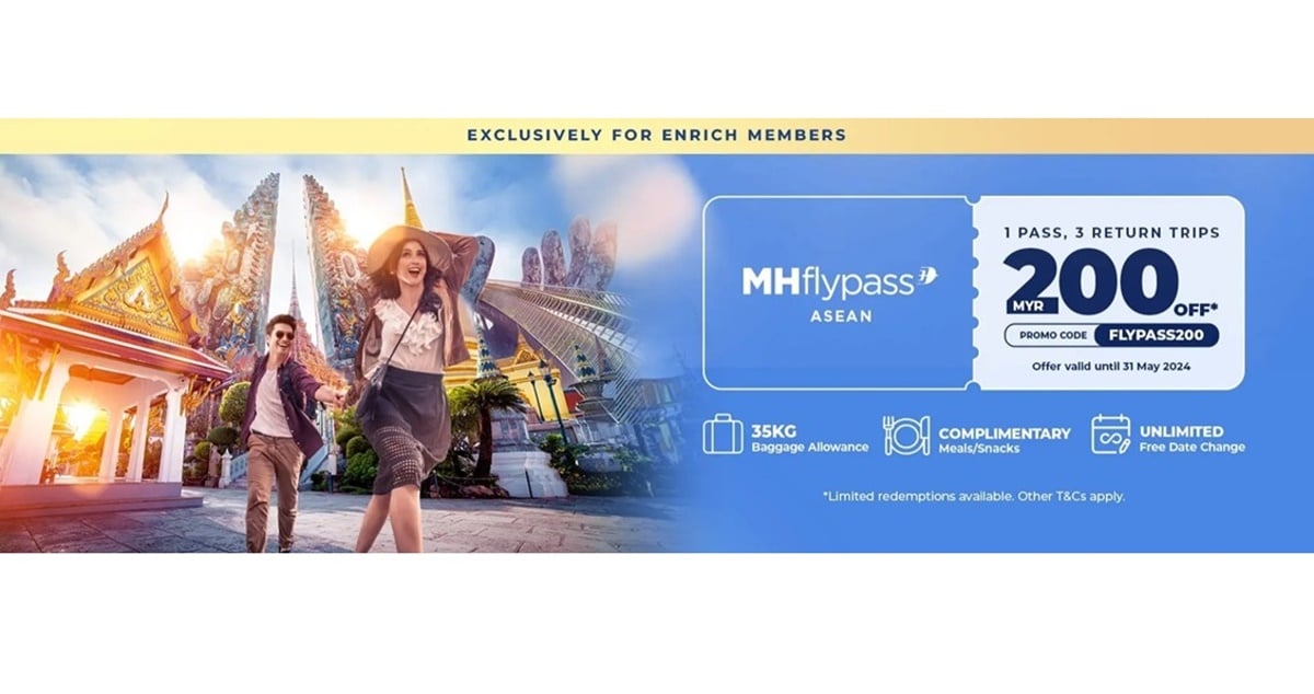 MAS Promo Offers RM200 Discount On MHflypass ASEAN For Enrich Members