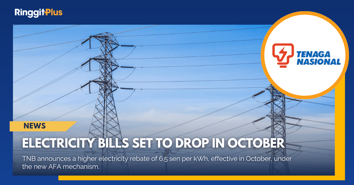 Electricity Bills Set To Drop In October With New Rebate