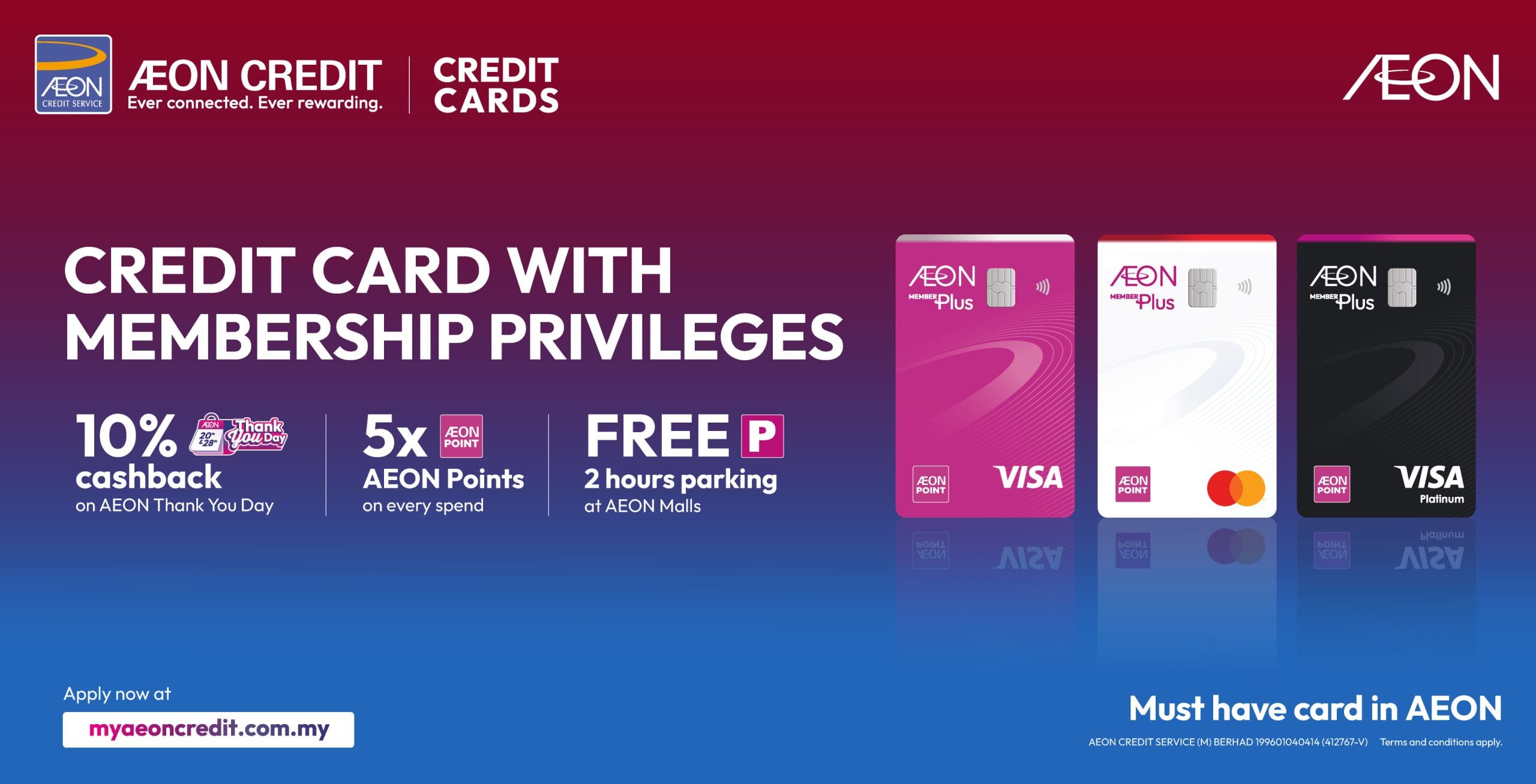 AEON Member Plus Credit Card: Earn Points Effortlessly