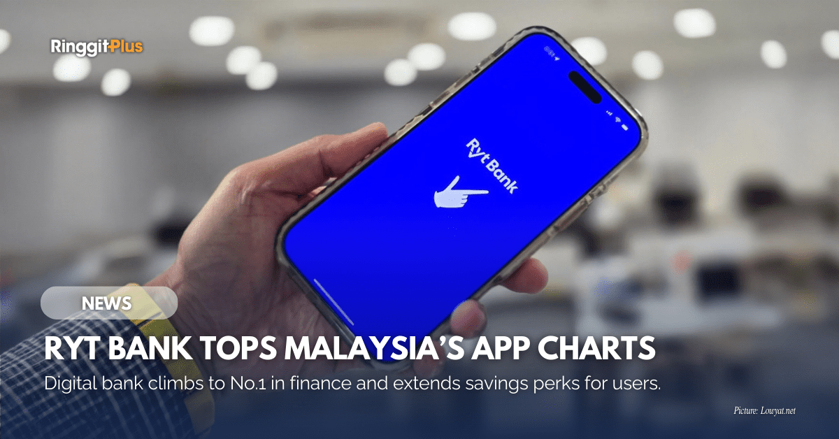 Ryt Bank Becomes Malaysia’s Most Downloaded App