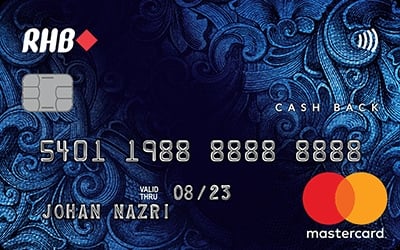 Kad Kredit RHB Cash Back MasterCard