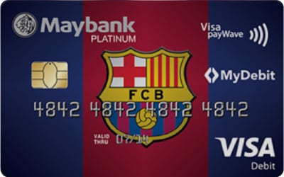 Maybank FC Barcelona Visa Debit Card