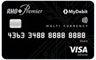 RHB Premier Multi Currency Visa Debit Card