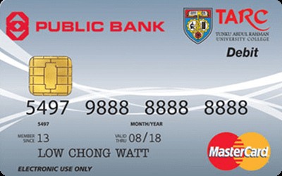 Public Bank TARC Debit MasterCard