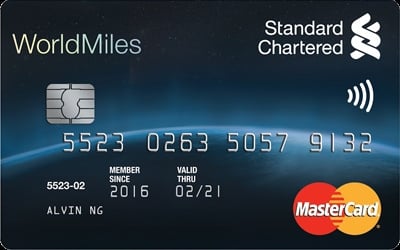 standard chartered travel world credit card