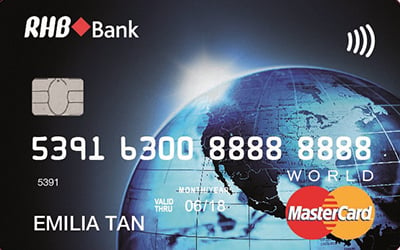 Rhb World Mastercard Credit Card Up To 6 Cashback