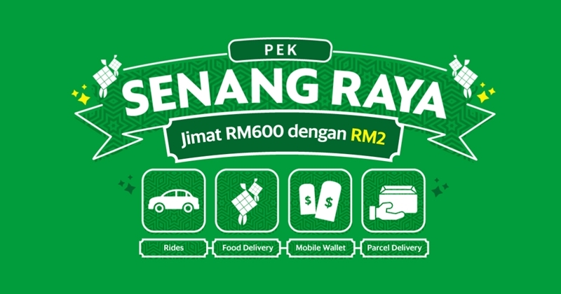 Grab Offers Pek Senang Raya At Only RM2, Offers Discounts Worth RM600 On Rides, Food, Shopping, And Travel