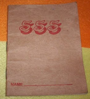 The iconic buku 555 famously used by school students, the older generation and some not-so-tech savvy ah longs.