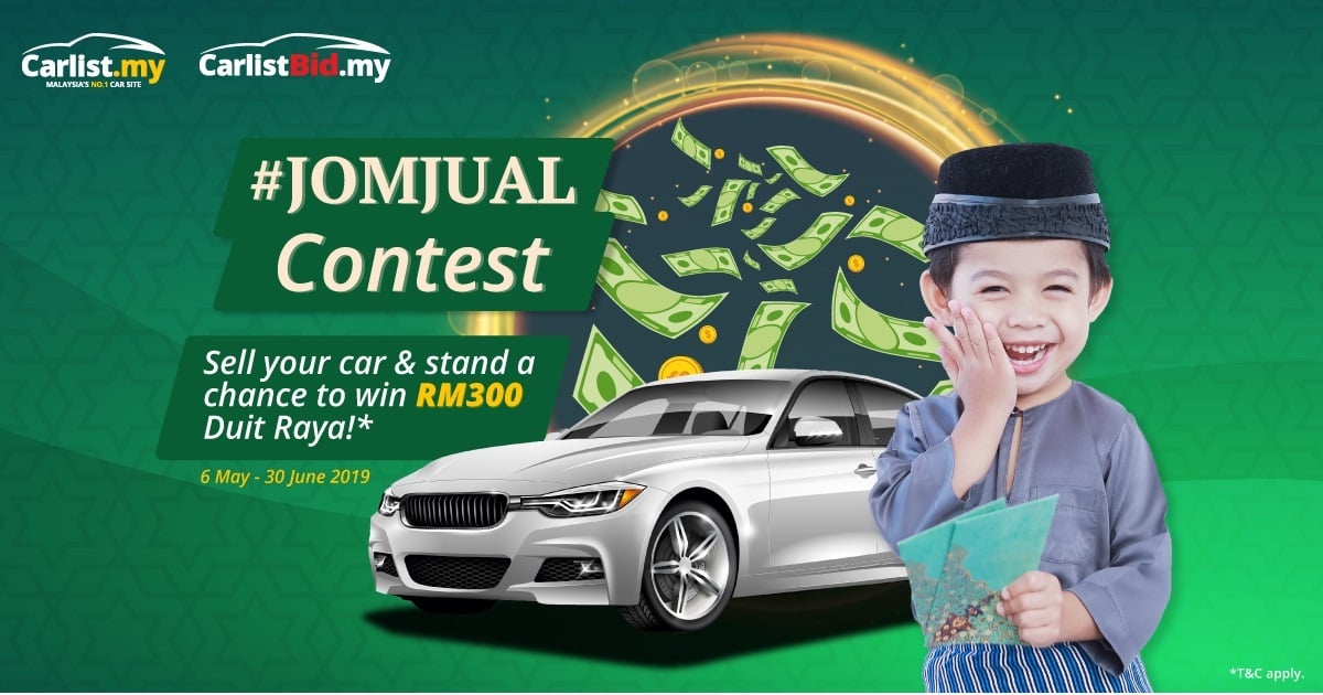 Carlist.my #JomJual Contest Offers Free Duit Raya When You Sell Your Car