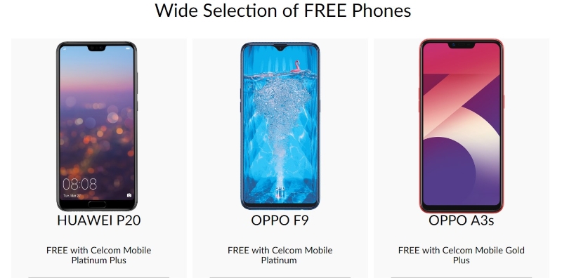 celcom first platinum plus free phone