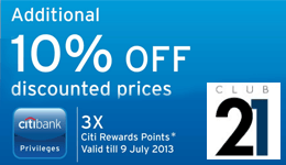 Citibank Shopping Fiasco at Club 21