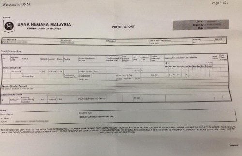 Getting Your Credit Report Ccris From Bank Negara