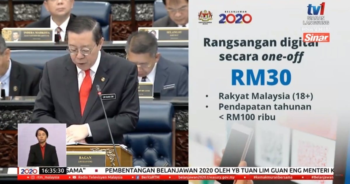 Budget 2020 Malaysia: Free One-Off RM30 E-Wallet For Selected Malaysians