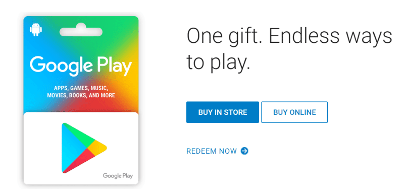 google play gift cards are now