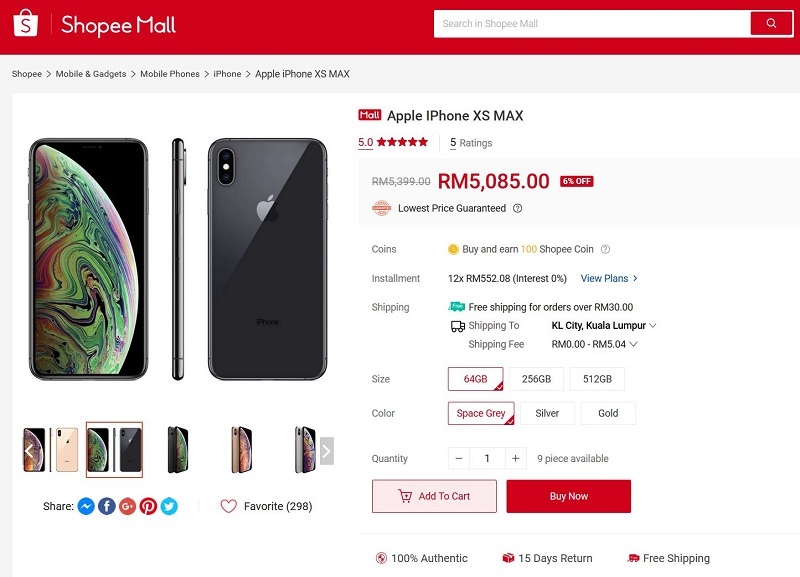 Get Your Hands On The iPhone XS Max For Up To RM1,050 Off