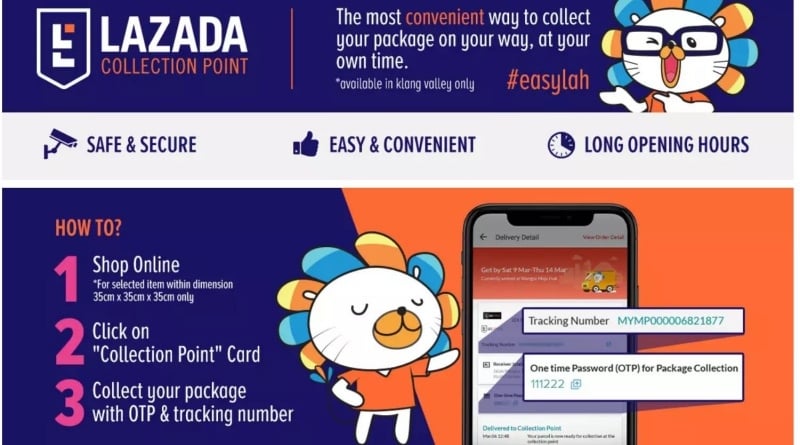 Lazada Malaysia Introduces New Collection Point Feature For Self Pickup