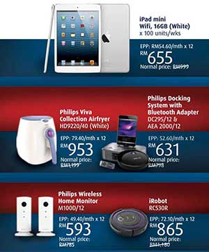 Low prices and cashback for iPad Minis, only from Hong Leong Bank
