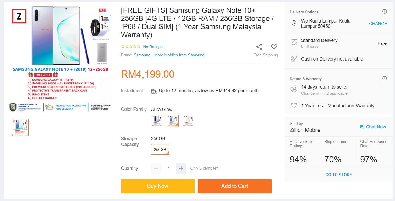 samsung galaxy note 10 deals