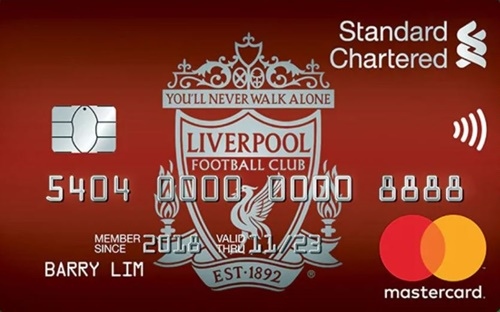 standard chartered liverpool fc credit card