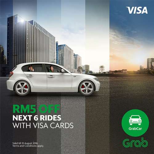 Discounted Rides with GrabCar in Partnership with Visa