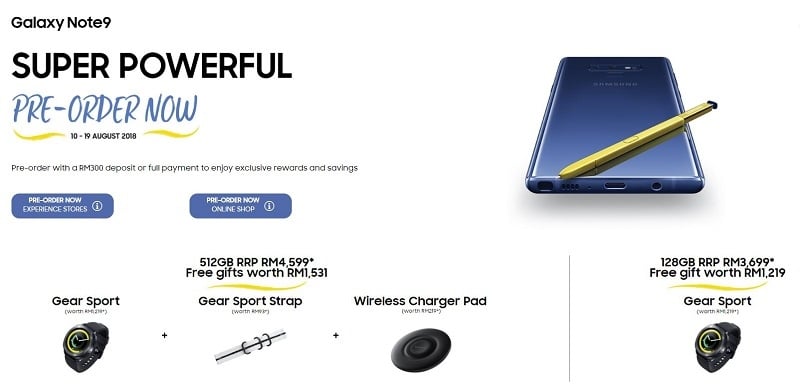 Samsung Galaxy Note 9 Launched Malaysia Pre Orders Open Now