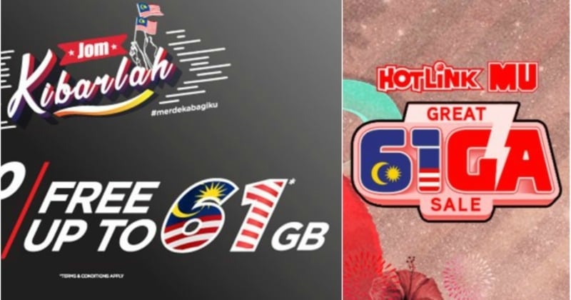 Tune Talk & Hotlink Offering Up To 61GB Of Free Data