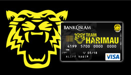 Win Harimau Malaya merchandise with Bank Islam debit cards