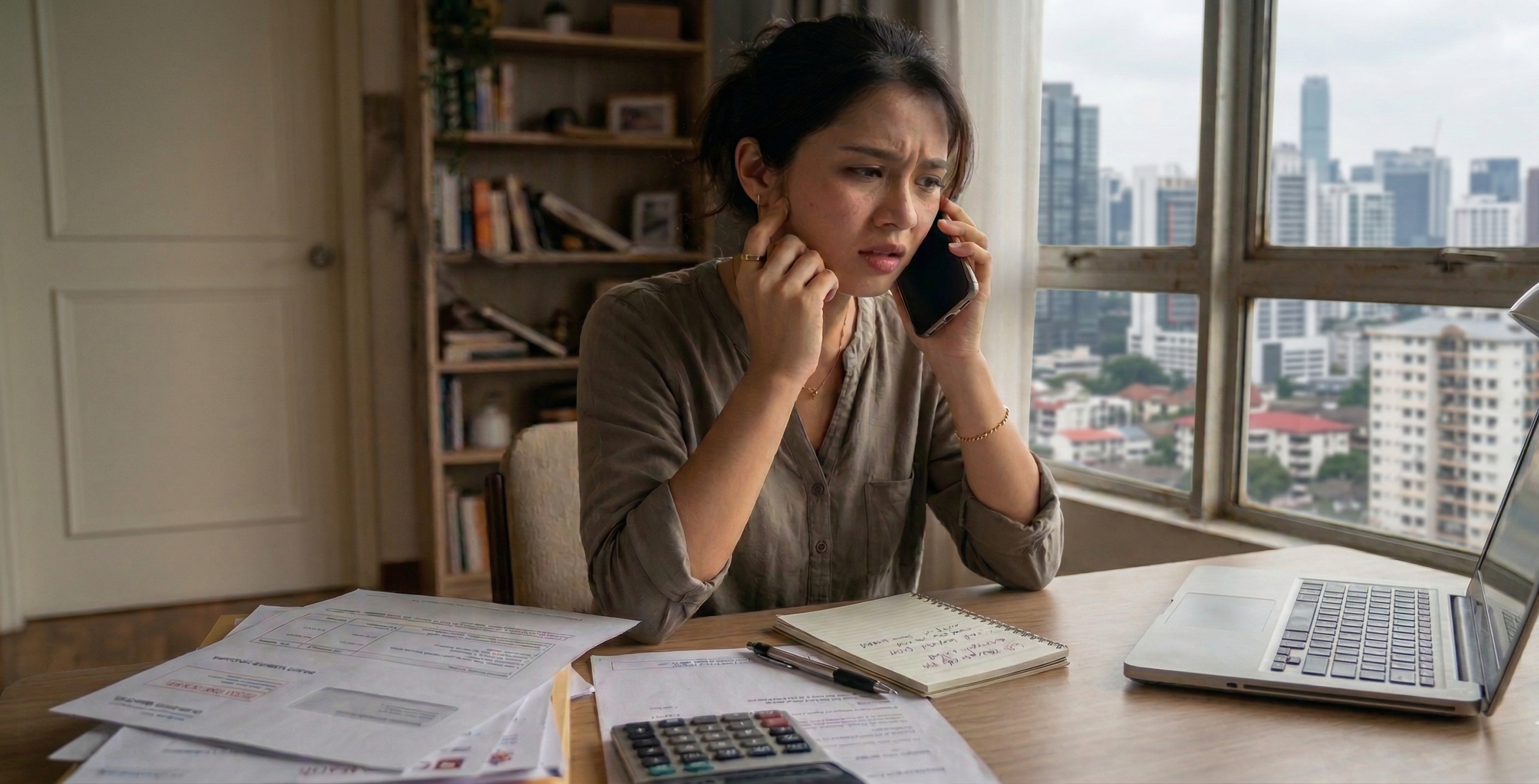 Individu memikirkan cara bayar hutang apabila kewangan bulanan semakin tertekan